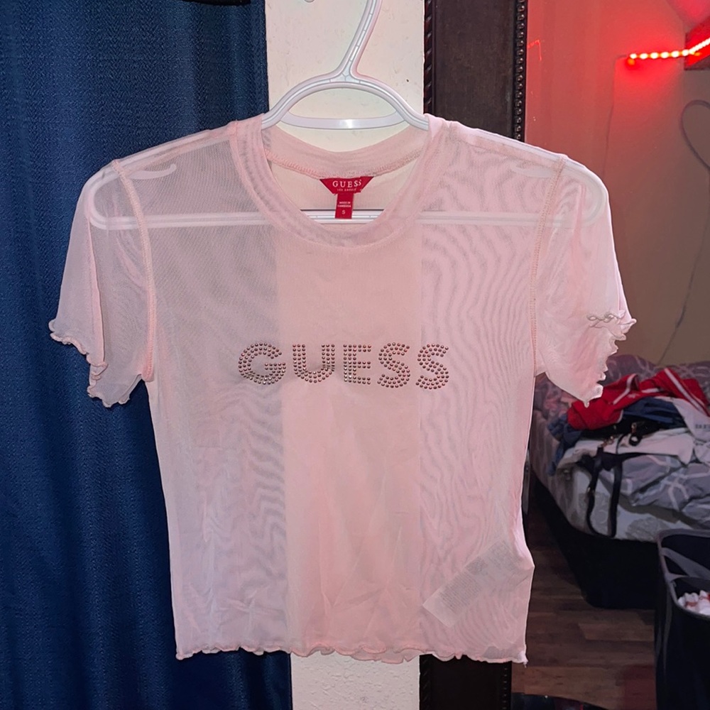 Guess mesh shirt size small